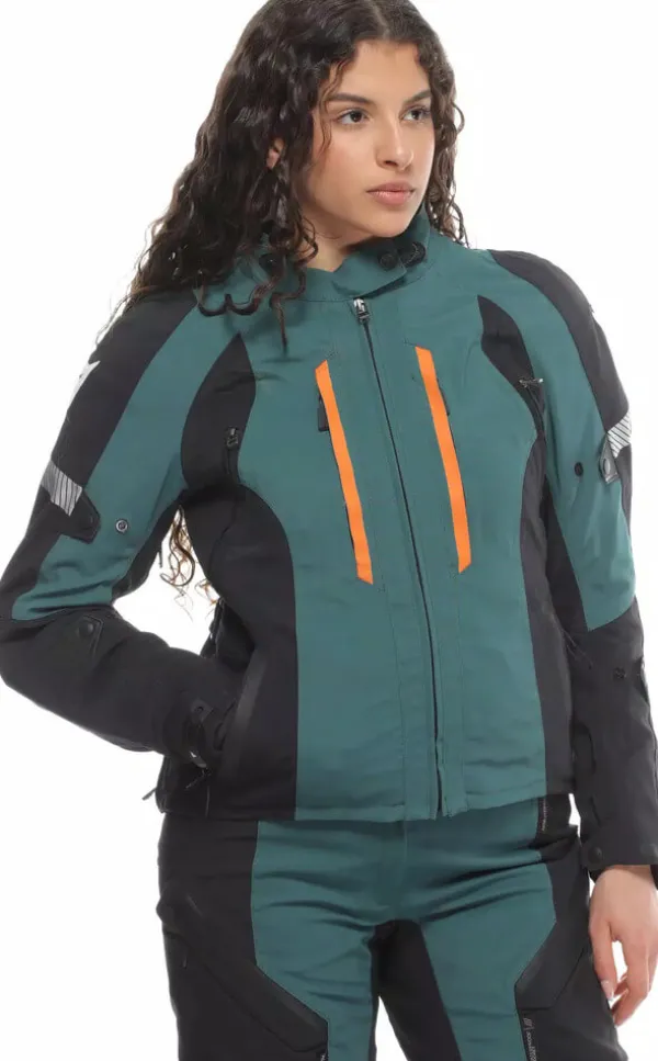 Dainese Motorjassen-Mangen D-Dry Absøluteshell Pro Ladies Motorjas Dark Sea/Black 76N