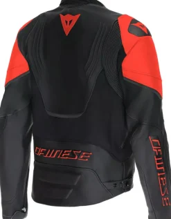 Dainese Motorjassen-Racing 5 Motorjas Black/Black/Red-Fluo P75
