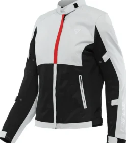 Dainese Motorjassen-Risoluta Air Tex Lady Motorjas Glacier Gray/Lava Red 34F