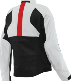 Dainese Motorjassen-Risoluta Air Tex Lady Motorjas Glacier Gray/Lava Red 34F