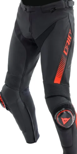 Dainese Motorbroeken-Super Speed Leather Motorbroek Black/Red-Fluo
