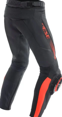 Dainese Motorbroeken-Super Speed Leather Motorbroek Black/Red-Fluo