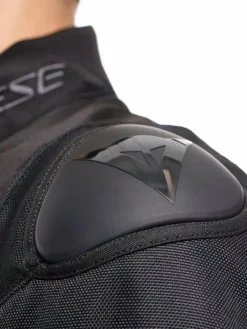 Dainese Motorjassen-Super Sprint D-Dry Motorjas Black/Black/Red-Lava H43