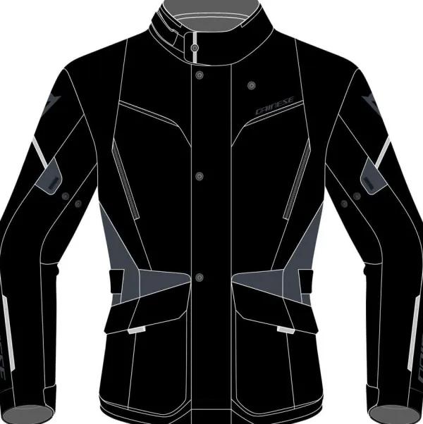 Dainese Motorjassen-Tempest 3 D-Dry Motorjas Black/Black/Ebony Y21