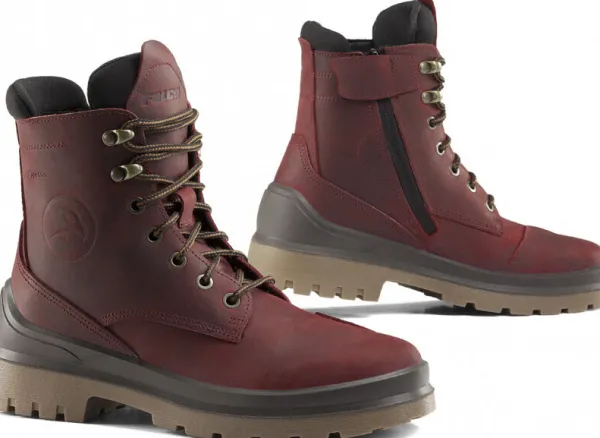 DAMES Falco Dames Motorschoenen-Viky Shoes Red/Brown 303