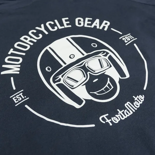 FortaMoto Motor Merchandise-ogo T-hirt Navy