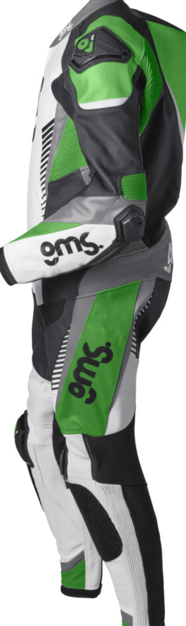 GMS Motorpakken-GRC-1 One Piece Black/White/Green