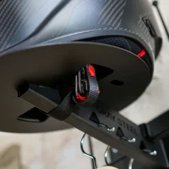 Gray Steel Cadeaus Voor Motorrijders|Helm Houder & Kapstok-X7 Helmet & Gear wall mount Matt Black