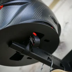 Gray Steel Cadeaus Voor Motorrijders|Helm Houder & Kapstok-X5 Helmet & Gear wall mount Matt Black