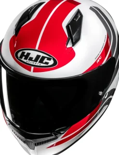 HJC Adventure Helmen|Integraalhelmen-C10 Hiper White/Red 283
