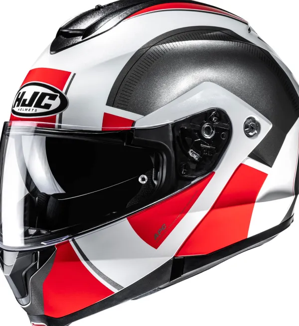 HJC Integraalhelmen|Helmen Met Zonnevizier-C91N Jyn White/Red 238