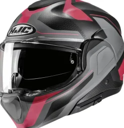 HJC Systeemhelmen|Helmen Met Zonnevizier-F100 Bio Pink/Grey 688
