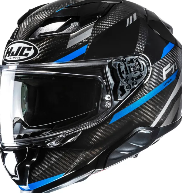 HJC Helmen Met Zonnevizier|Race Helmen-F71 Carbon Eira Back/Bue 185