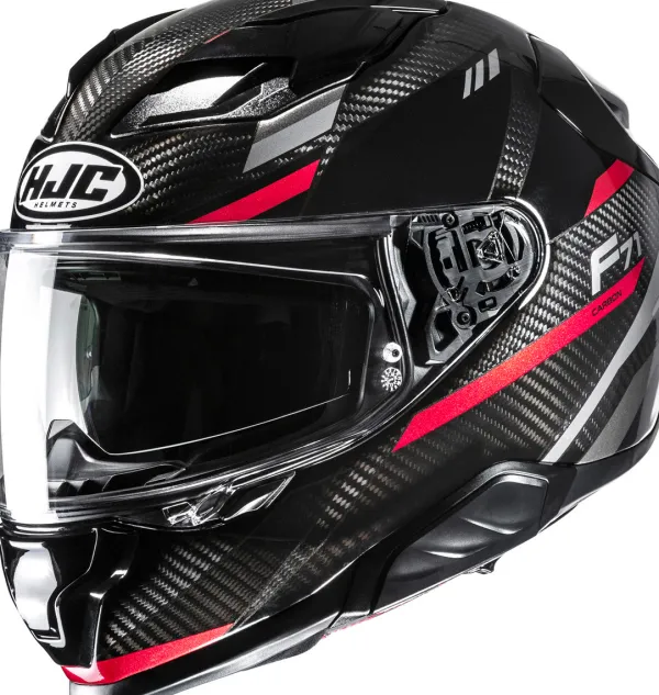 HJC Helmen Met Zonnevizier|Race Helmen-F71 Carbon Eira Back/Red 183
