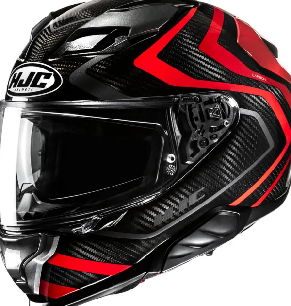 HJC Helmen Met Zonnevizier|Race Helmen-F71 Carbon Nevio Back/Red 830