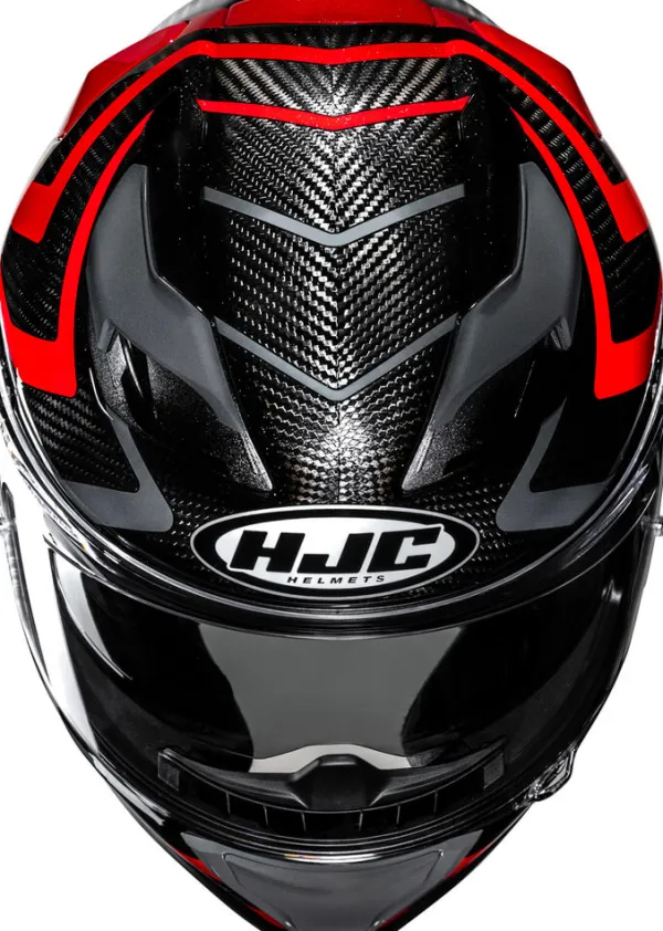 HJC Helmen Met Zonnevizier|Race Helmen-F71 Carbon Nevio Back/Red 830