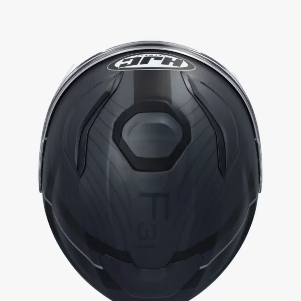 HJC Helmen Met Zonnevizier|Bluetooth Helmen-F31 Naby Back/Grey