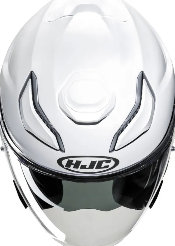 HJC Helmen Met Zonnevizier|Bluetooth Helmen-F31 White
