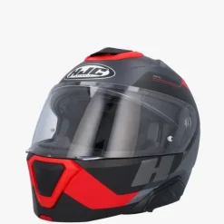 HJC Systeemhelmen|Helmen Met Zonnevizier-i91 Cart Back/Red