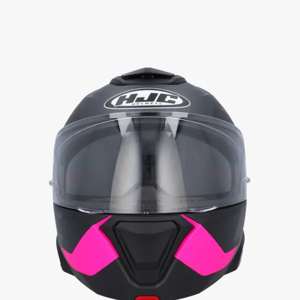 HJC Systeemhelmen|Helmen Met Zonnevizier-i91 Cart Grey/Pink