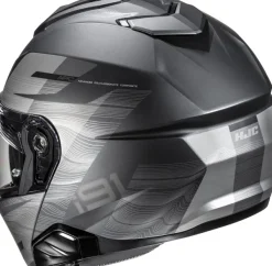 HJC Systeemhelmen|Helmen Met Zonnevizier-i91 Duk Back/Grey 180