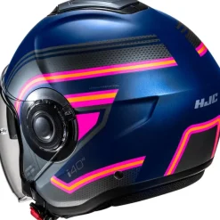 HJC Helmen Met Zonnevizier|Bluetooth Helmen-i40N Linia Purple/Pink 668