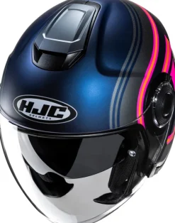 HJC Helmen Met Zonnevizier|Bluetooth Helmen-i40N Linia Purple/Pink 668