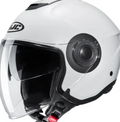 HJC Helmen Met Zonnevizier|Bluetooth Helmen-I40N White