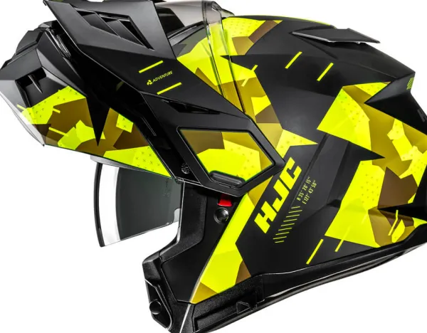 HJC Systeemhelmen|Helmen Met Zonnevizier-i80 Roki Back/Yeow 170