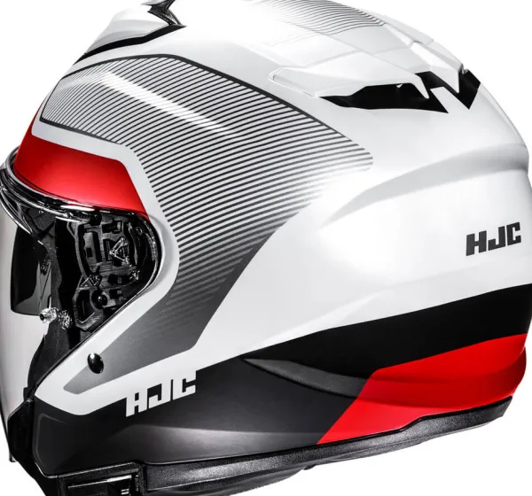 HJC Helmen Met Zonnevizier|Bluetooth Helmen-i31 Tevi White/Red 231