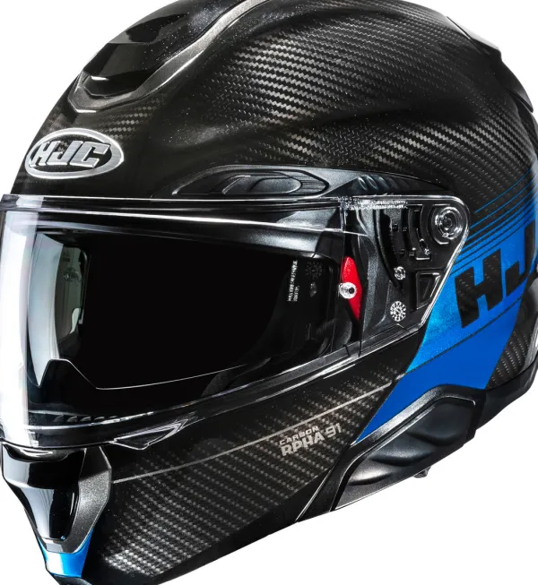 HJC Systeemhelmen|Helmen Met Zonnevizier-RPHA-91 Carbon Eig Back/Bue 150