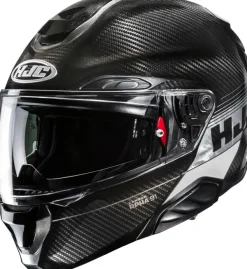 HJC Systeemhelmen|Helmen Met Zonnevizier-RPHA-91 Carbon Eig Back/White 120
