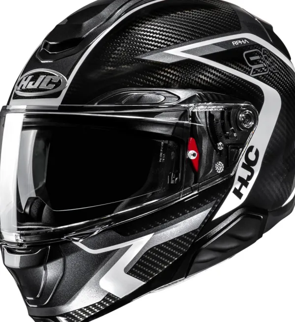 HJC Systeemhelmen|Helmen Met Zonnevizier-RPHA-91 Carbon Grey/White 828