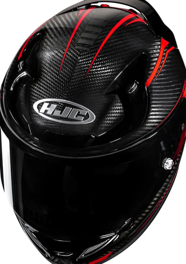 HJC Integraalhelmen|Bluetooth Helmen-RPHA 12 Carbon Kere Back/Red 830