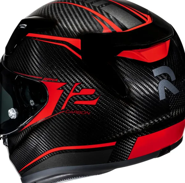 HJC Integraalhelmen|Bluetooth Helmen-RPHA 12 Carbon Kere Back/Red 830