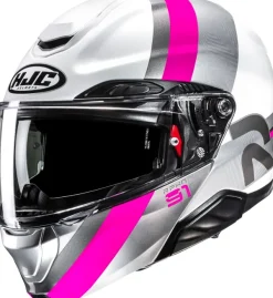 HJC Systeemhelmen|Helmen Met Zonnevizier-RPHA-91 Fenh White/Purple 286