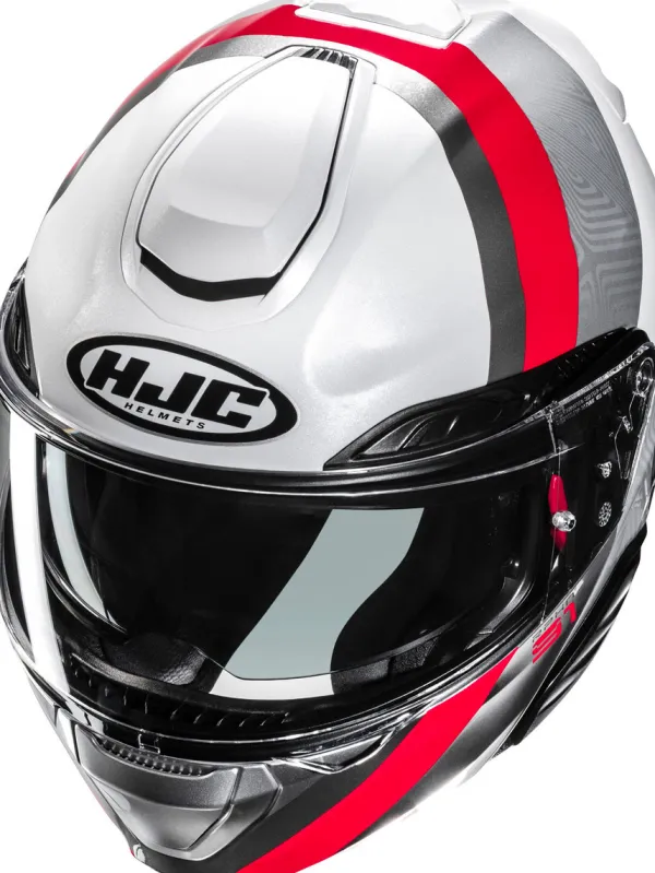 HJC Systeemhelmen|Helmen Met Zonnevizier-RPHA-91 Fenh White/Red 283
