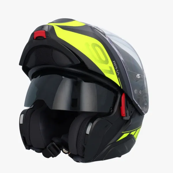 HJC Systeemhelmen|Helmen Met Zonnevizier-RPHA-91 Rafino Back/Yeow 178