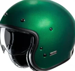 HJC Retro Helmen|Helmen Met Zonnevizier-V31 Green 404