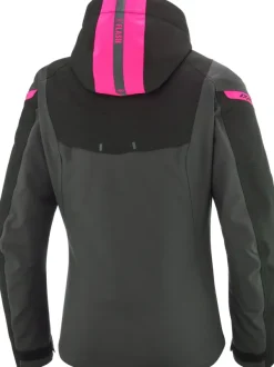 Ixon Motorjassen-Burning ady otorja Anthracite/Back/Pink
