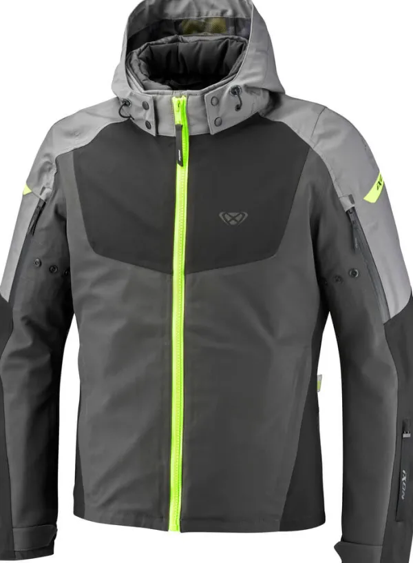 Ixon Motorjassen-Burning otorja Grey/Back/Bright Yeow 4037