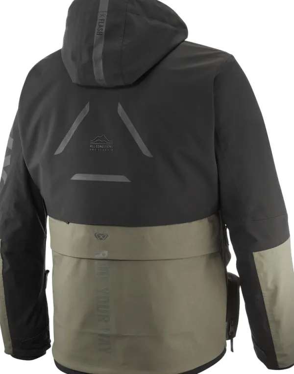 Ixon Motorjassen-Etna otorja Parka Khaki/Back 8010