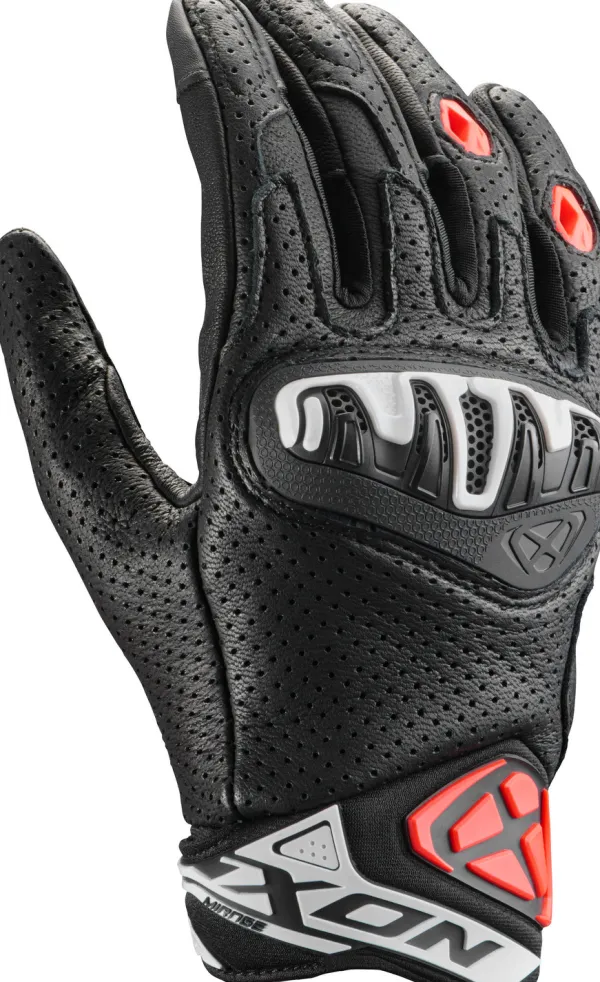Ixon Motorhandschoenen-irage eather Gove Back/White/Red