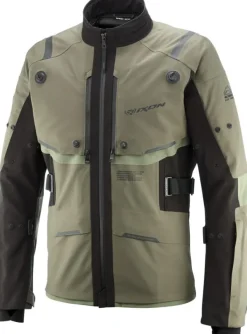 Ixon Motorjassen--keid otorja Parka Khaki/Back 8010