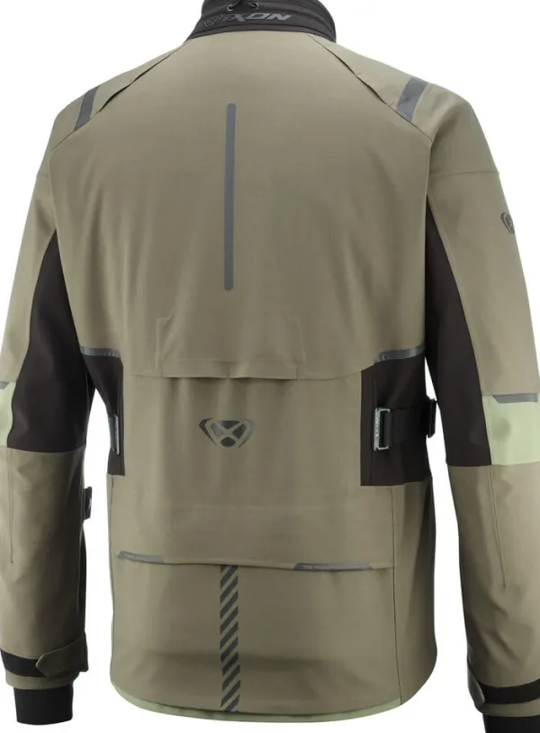 Ixon Motorjassen--keid otorja Parka Khaki/Back 8010