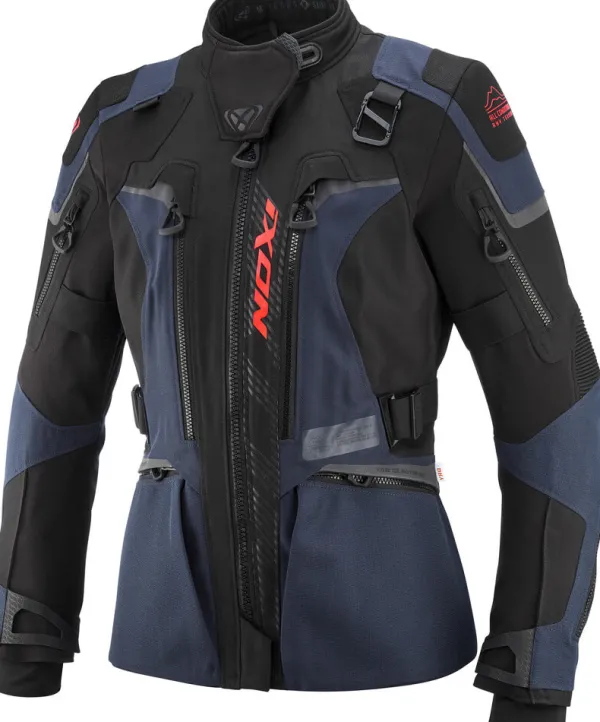 Ixon Motorjassen-Odin ady otorja Parka Navy/Back/Bright Red 3047