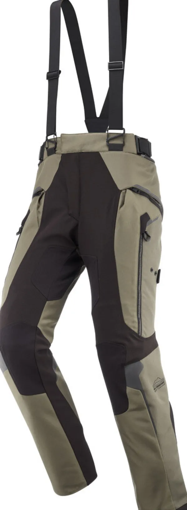 Ixon Motorbroeken-Odin otorbroek Khaki/Back 8010