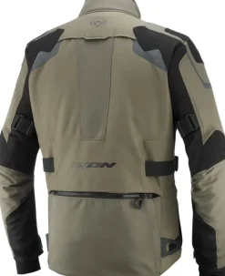 Ixon Motorjassen-Odin otorja Parka Khaki/Back 8010