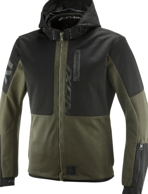 Ixon Motorjassen-Park Air otorja Khaki/Back