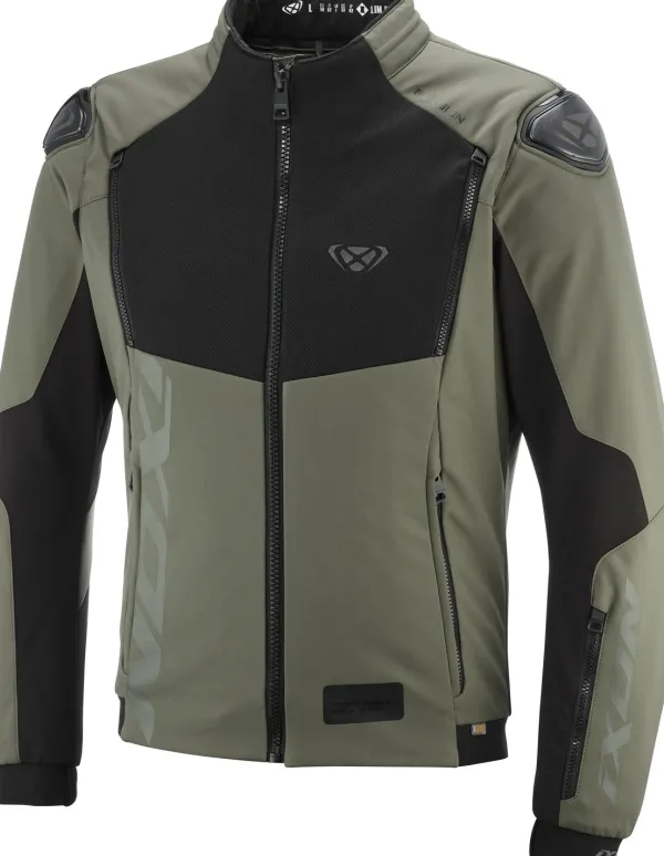 Ixon Motorjassen-Puion otorja Khaki/Back